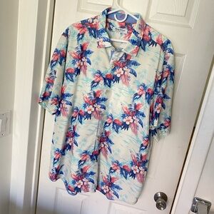 Tommy Bahama Floral Hawaiian Men's Shirt, Size XXL